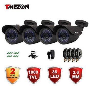 [macyskorea] TMEZON 4 Pack 1000TVL 960H IR Cut Build-in 1/3 42pcs Infrared Leds 130ft IR D/9512019