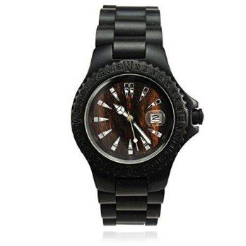 [macyskorea] Tamlee Natural Handmade Black Wood Quartz Analog Watches Men Wooden Mens/9953584