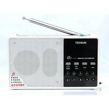 [macyskorea] Tecsun D3 Rechargeable FM Radio with ETM, MP3 Player with Built-in Micro SD C/4627025