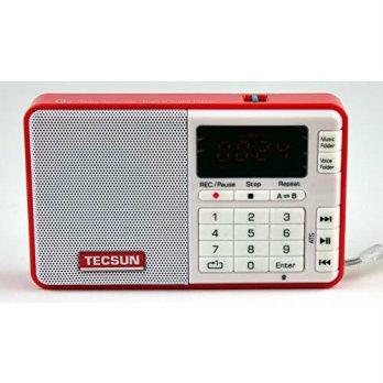 [macyskorea] Tecsun Tescun Q3 Mini Size MP3 Player, FM Radio and Voice/Radio Recorder (Red/3808844