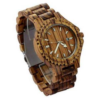 [macyskorea] Topwell Mens Zebra Wooden WristWatches with Adjustable Wood band with Date/9529118