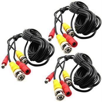 [macyskorea] TrendBox 3-Packs 16Ft. Black, Pre-made All-in-one BNC Video and Power Cable W/9111903