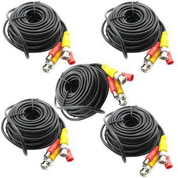 [macyskorea] TrendBox 5-Pack 32Ft. Black, Pre-made Pre-Terminated BNC Video and Power Cabl/9120584