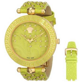 [macyskorea] Versace Womens VK7110014 VANITAS Analog Display Quartz Green Watch/9951413