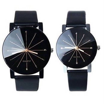 [macyskorea] Victor & Yos Mens & Womens Dual Pack Black Dial Quartz Watches/9530239