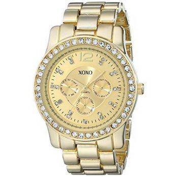 [macyskorea] XOXO Womens XO5503 Gold-Tone Rhinestones Bezel Bracelet Watch/9951472