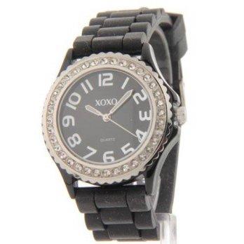 [macyskorea] XOXO Xoxo Womens Rhinestone Accent Silver-Tone Rubber Hot Fashion Watch /9954299