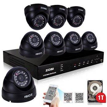 [macyskorea] ZOSI 1000TVL Security Camera System 8CH Video DVR Recorder 8 Indoor/Outdoor H/9107337