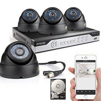 [macyskorea] Zmodo 4CH 960H DVR 4x600TVL Home CCTV Video Day Night Surveillance Security C/9105747