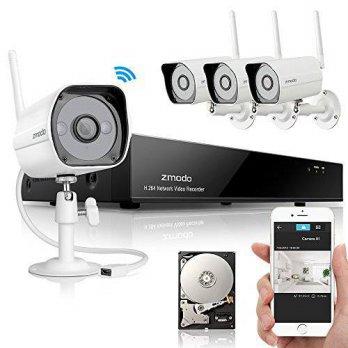 [macyskorea] Zmodo 8CH NVR 4 Wireless WiFi IP Network 720p HD Day Night IR-CUT Outdoor Ind/9114842