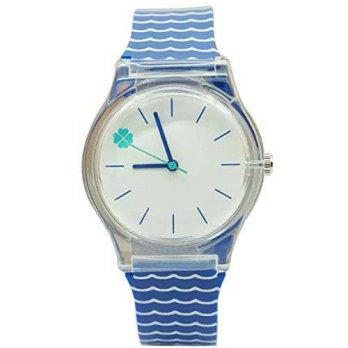 [poledit] AIBI Womens Girls Watches Blue Soft Silicon Band Analog Quartz/12950086