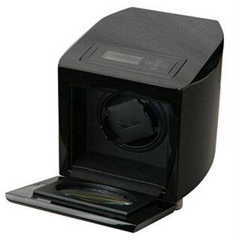 [poledit] Allurez Men`s Single High Gloss Black Watch Winder w Black Interior and Lighting/12432016