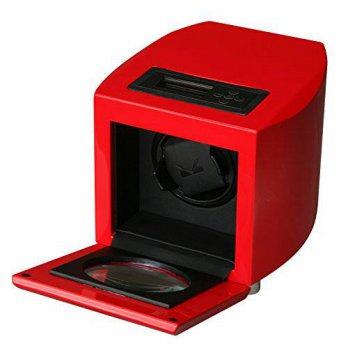 [poledit] Allurez Men`s Single High Gloss Red Watch Winder w Black Interior and Lighting/12432034