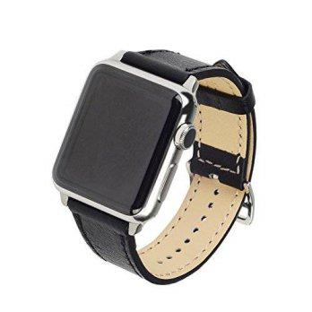 [poledit] Apple Watch Band, Wearlizer Genuine Leather Watch Strap Replacement w/ Metal Cla/12951414