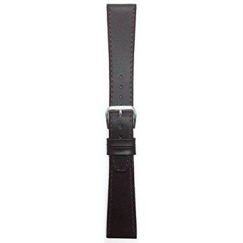 [poledit] Bandini 20mm Brown Ultra Slim Genuine Leather Watch Strap Band, Buffalo Pattern,/12665488