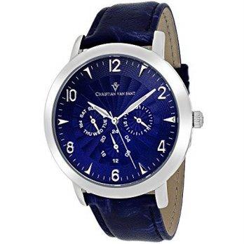 [poledit] Christian Van Sant Men`s CV3510 Analog Display Quartz Blue Watch (R1)/12673215