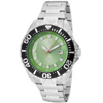 [poledit] Croton Men`s Sport Diver Green Dial Stainless Steel Watch (T1)/12436117