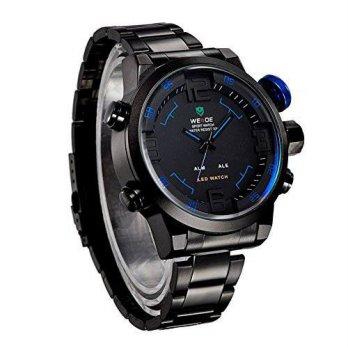 [poledit] Edal Mens 3D Digital LED Date Day Display Stainless Steel Sport Alarm Quartz Wri/12679508