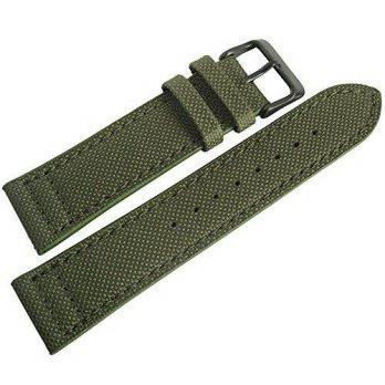 [poledit] Eulit EULIT 22mm Green Canvas with PVD Buckle Made in Germany Mens Watch Strap/12890067