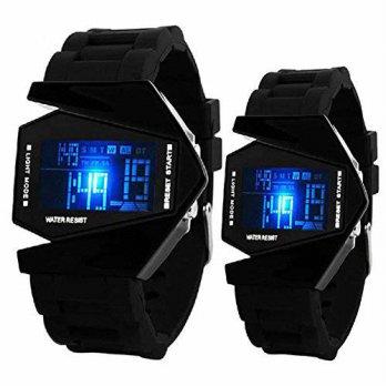 [poledit] FUCHS GmbH ORANGE Mens Boys Girls Watches LED Light Digital Sports Quartz Silico/12436271