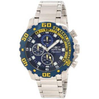 [poledit] Invicta Men`s 7353 Signature Chronograph Blue Dial Stainless Steel Watch (R1)/12952212