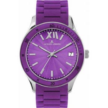 [poledit] Jacques Lemans Men`s 1-1622K Rome Sports Sport Analog with Silicone Strap Watch /12435488