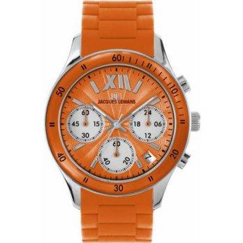 [poledit] Jacques Lemans Women`s 1-1587G Rome Sports Sport Analog Chronograph with Silicon/12433058