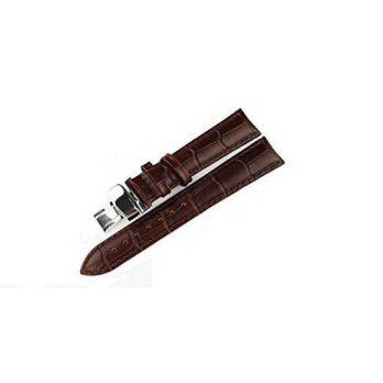 [poledit] KOLIGHT Kolight Brown Fashion Durable 15mm Genuine Leather Deployant Watch Band /12881513