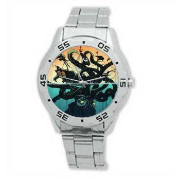 [poledit] Kraken Octopus Watch Special Design Scary Kraken Octopus Attacking Ship Custom M/12675720