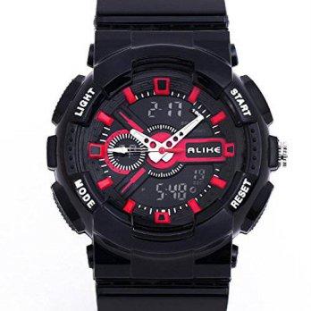 [poledit] Lt-select lt-select New Red Sport Waterproof Multifunction Men Quartz Wrist Watc/12435896