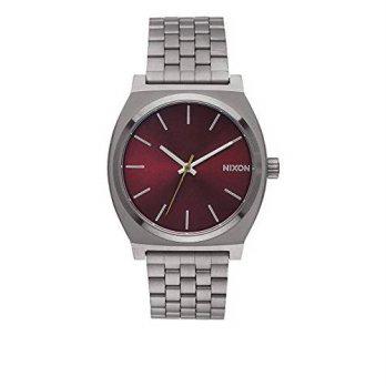 [poledit] NIXON Nixon Men`s Time Teller Watch, Gunmetal/Deep Burgundy, One Size (R1)/12585798