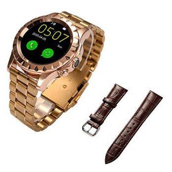 [poledit] Newsunshine New Gold Smart Watch Bluetooth Wristwatch IPS Heart Rate Monitor Ped/12435149