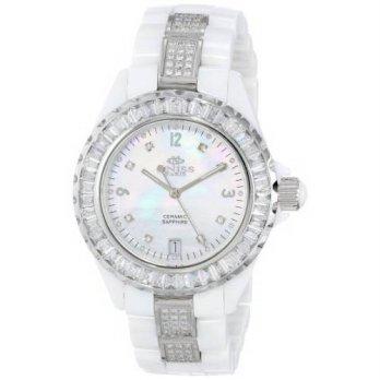 [poledit] Oniss Paris Women`s ON8890-L WHT/WHT Princess Swiss Collection White Ceramic Whi/12950442