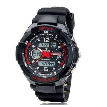 [poledit] PP Mart 9052 Unisex Round Dial Analog & Digital Display Waterproof Sport Diving /12436206