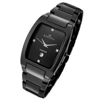 [poledit] Rougois Men`s High-Tech Black Ceramic Watch with Genuine Diamonds (T1)/12887376