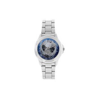 [poledit] Soccer Ball Watch Novelty Gift Football Soccer in Water Pattern Unisex Stainless/12665157