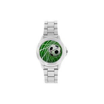 [poledit] Soccer Ball Watch Novelty Gift Soccer Goal Net Football Field Pattern Unisex Sta/12679546