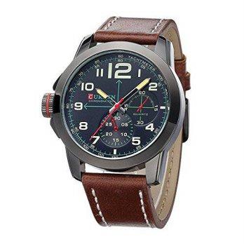 [poledit] Tidoo Curren Tidoo Watches Mens Sports Army Force Military Business 2 In 1 Large/12887237