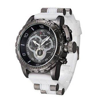 [poledit] V6 Brand Men`s Japan Quartz with White Silicon Sport Wrist Watches (T1)/12683619