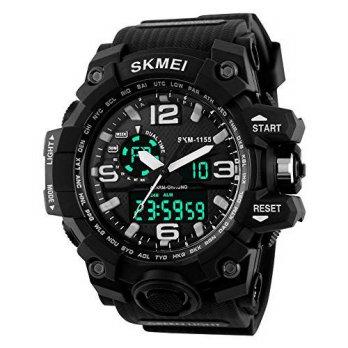 [poledit] VOEONS Voeons Men`s 50M Waterproof Resin Strap Analog Digital Chronograph Sport /13109862