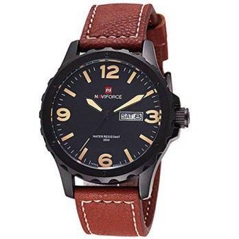 [poledit] Vavna NAVIFORCE 9039 Men Sports Watches Men`s Japanese Quartz Genuine Leather St/13109204