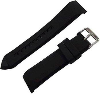 [poledit] Ymid Select 23MM BLACK CURVED SILICONE RUBBER STRAP/BAND FIT EMPORIO ARMANI WATC/12880737