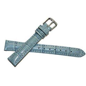 [worldbuyer] 19mm Baby Blue Genuine Leather Crocodile Watch Band Strap L9808-01/1346008