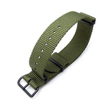 [worldbuyer] 21mm NATO Strap MiLTAT 21mm G10 NATO watch band, ballistic nylon, PVD black h/1362896