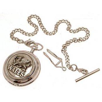 [worldbuyer] AEW Solid pewter fronted quartz pocket watch - Wales Dragon design 14/1349435