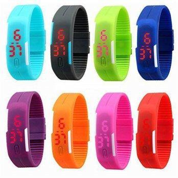 [worldbuyer] ALPS New Womens mens kids Silicone Band Touch Screen Sports LED Watch Bracele/1375053