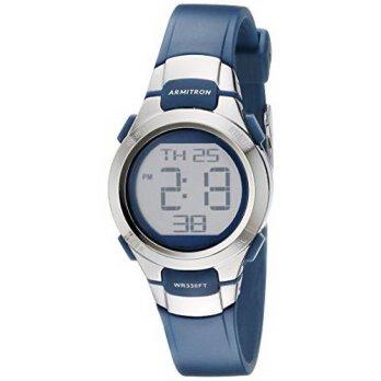 [worldbuyer] Armitron Sport Womens 45/7012NVSV Digital Watch with Matte Navy Strap/1374552