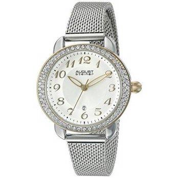 [worldbuyer] August Steiner Womens AS8192SSG Round Silver Dial with Sunburst Effect Three /1375906