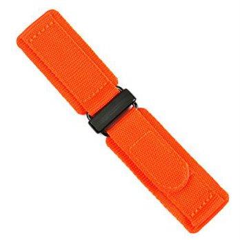 [worldbuyer] B and R Bands 20mm Orange Double Layer Nylon Velcro Watch band with Carbon Bu/1343417