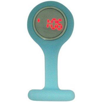 [worldbuyer] BOXX Boxx Led Digital Light Blue Rubber Infection Control Nurses Fob Watch/1342067